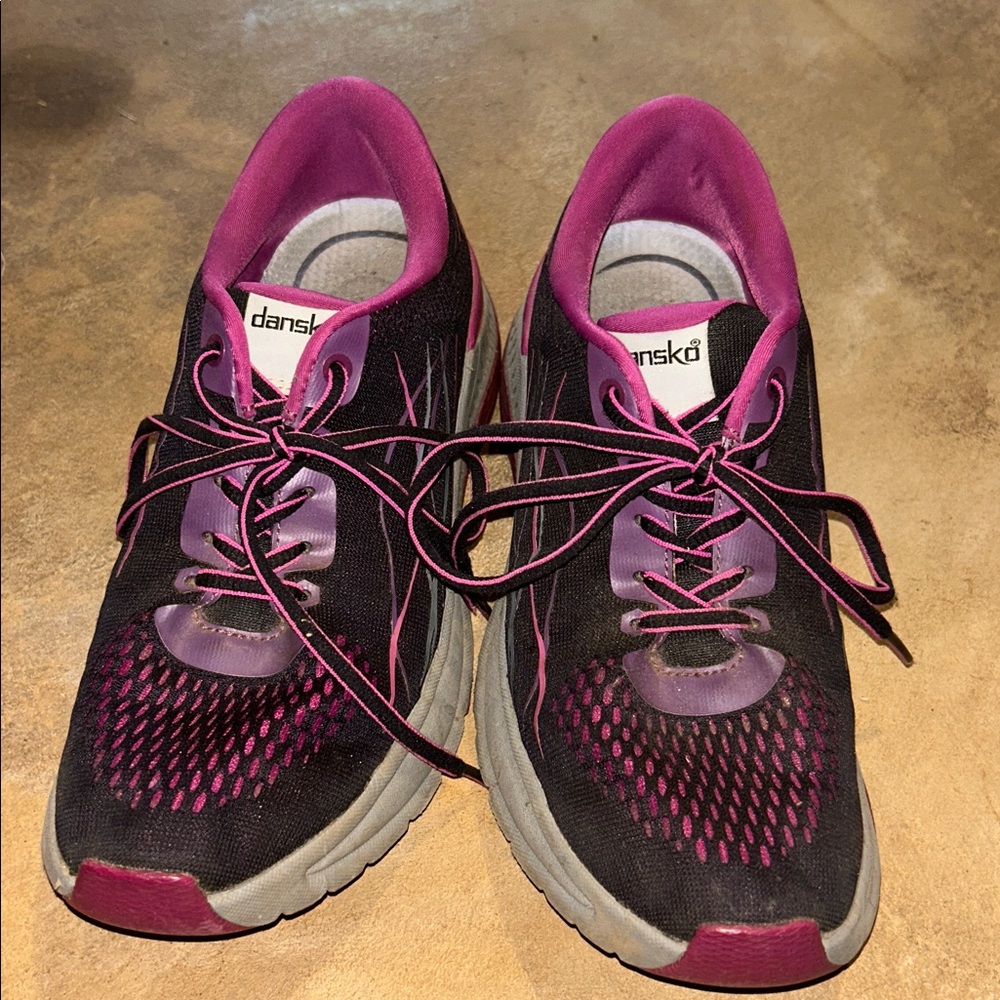 Dansko Black and Purple Athletic Shoes